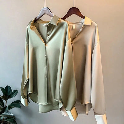 Kim | Satijnen Blouse